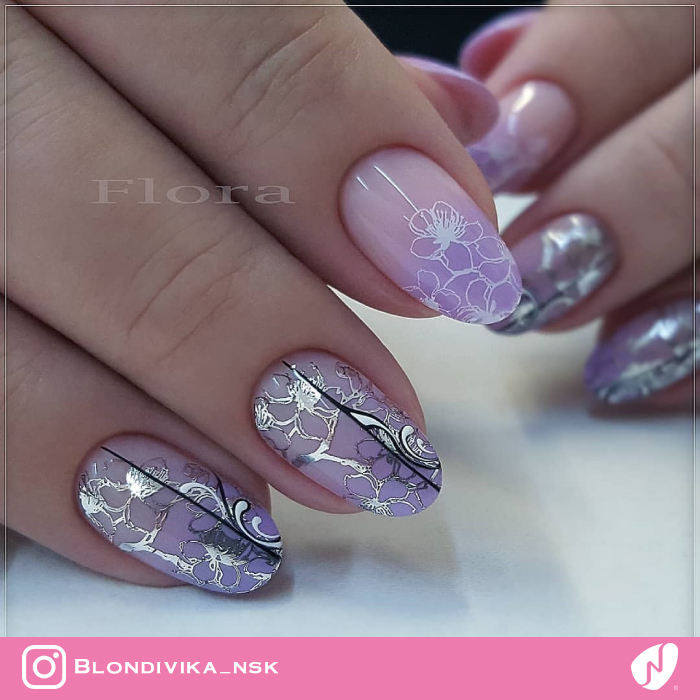 Filigree Pastel Nail Art